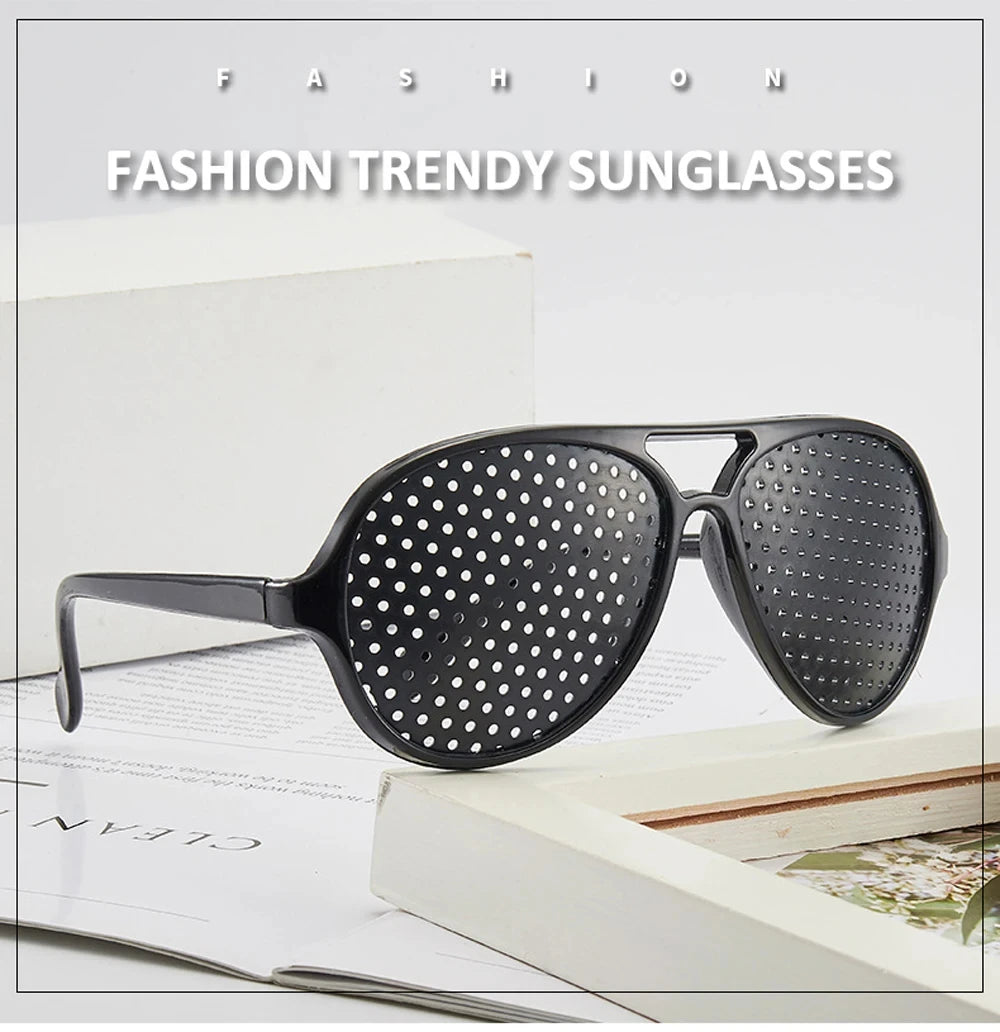 Vision Care Wearable Corrective Glasses Improver Stenopeic Pinhole Pin Hole Glasses Anti-fatigue Eye Protection Oculos De Grau