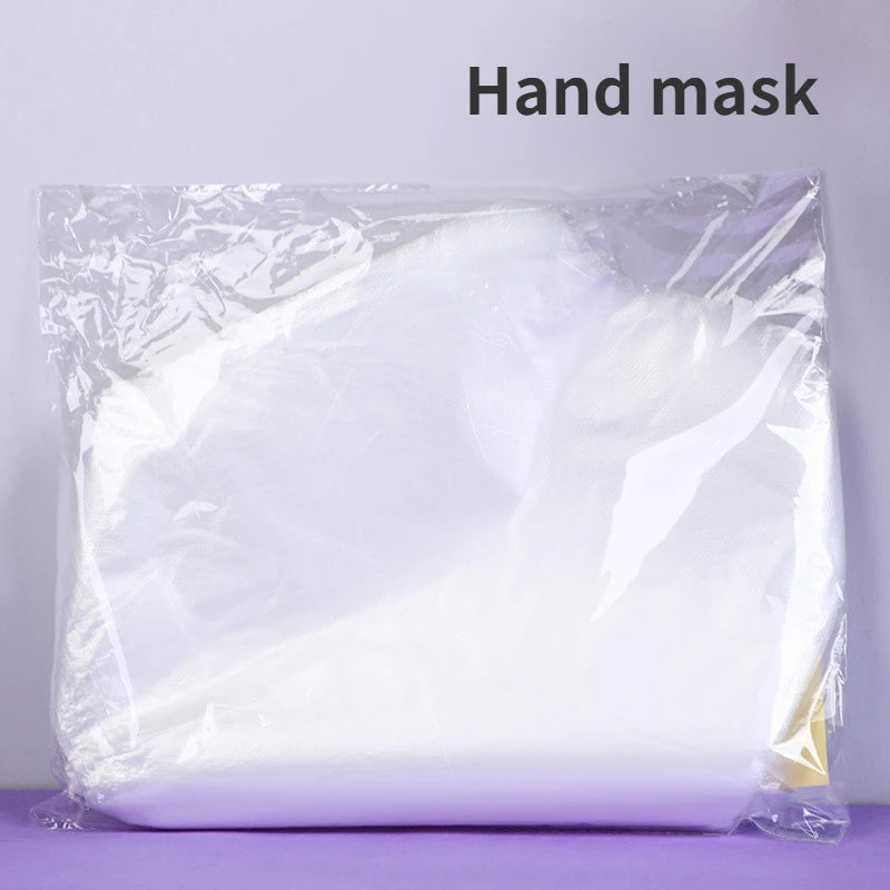 100pcs Masks Wrap Face Plastic Film Full Face Cleaner Mask Neck Stickers Paper Disposable Transparent Facial Beauty Makeup Tools