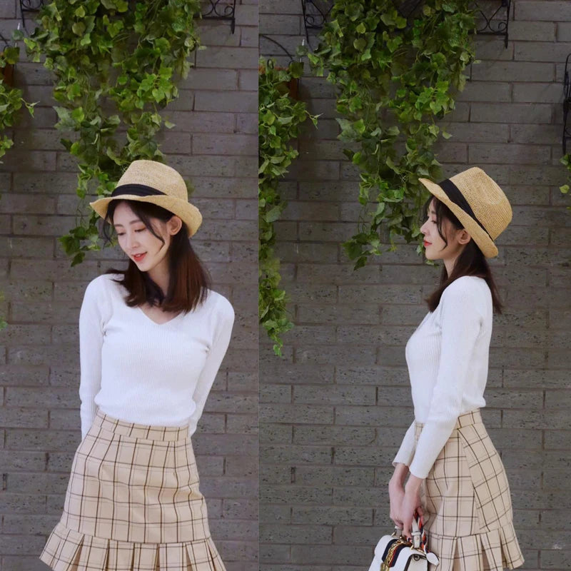 XL Large Size 61cm Panama Straw Hat for Woman and Man Foldable Straw Woven Sun Hat UPF 50+ Uv Sun Protection Shading Summer  Hat