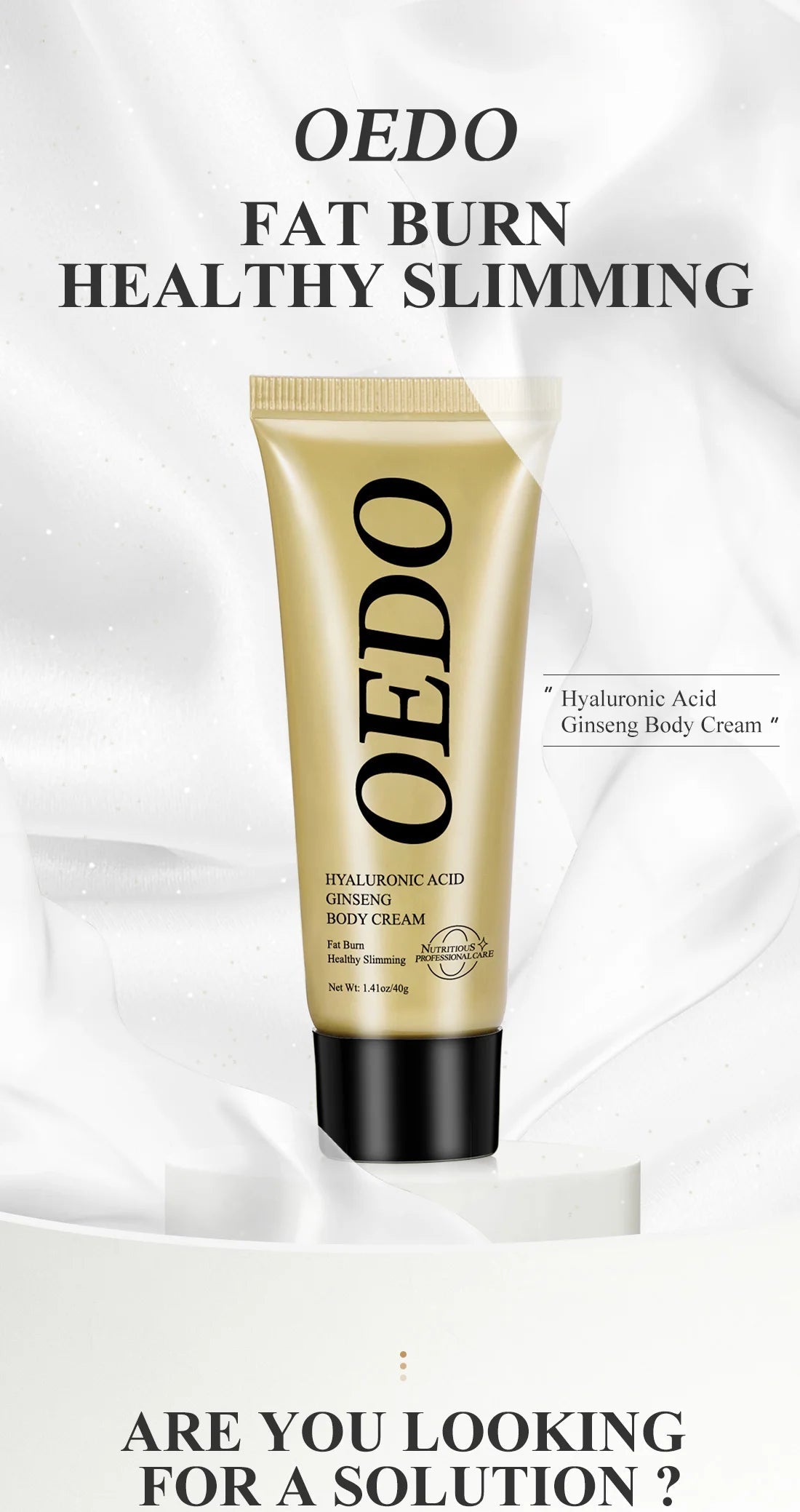 【Local Shipping】 Hyaluronic Acid Ginseng Anti Cellulite Shaping Create Body Shaping Cream Fat Burning Belly Skin Tighten Cream Viralgem Store