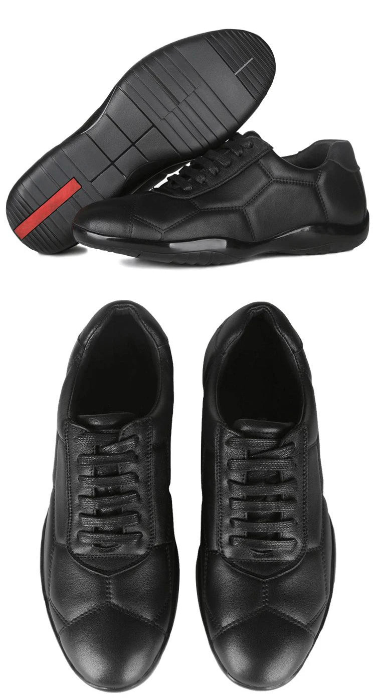 Trendy Genuine Leather Shoes Men Lazy Lightweight Bean Shoes Fashion Boat Luxury Flats Bottom Loafer Walking Driving Size 37 45 Viralgem Store