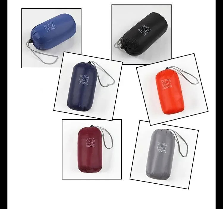 2024 New High-grade Men's White Duck Down Light Down Jacket Men's Short Hooded Men's Autumn Winter Lightweight Coat Men Jacket