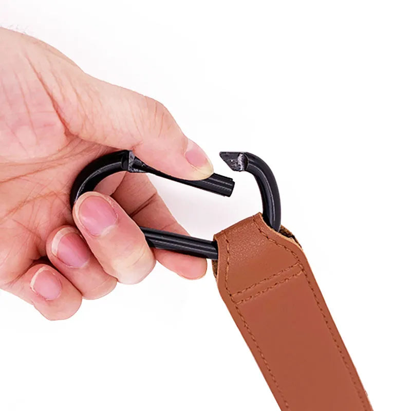 1/2pcs PU Leather Baby Stroller Hook for Pram Rotate 360 Degree Rotatable Cart Organizer Pram Hook Stroller Accessories