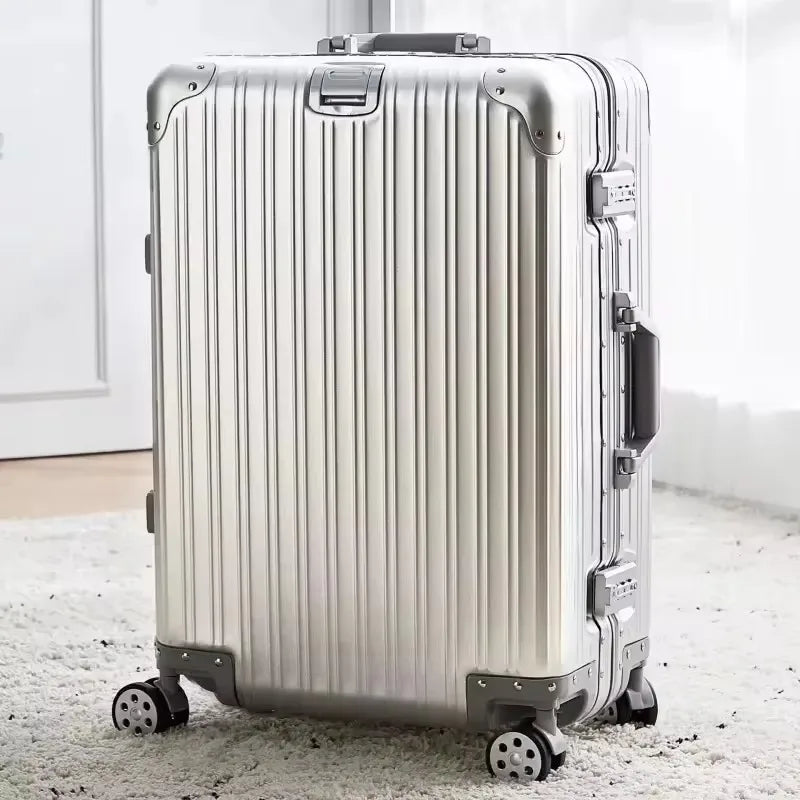 20/24/26/29 Inch Lightweight Aluminum-Magnesium Alloy Carry-on Suitcase - Cabin Luggage Business Travel Trolley w/Spinner Wheels Viralgem Store