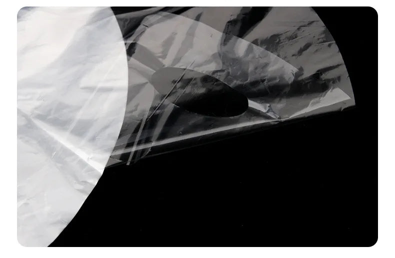 100pcs Masks Wrap Face Plastic Film Full Face Cleaner Mask Neck Stickers Paper Disposable Transparent Facial Beauty Makeup Tools