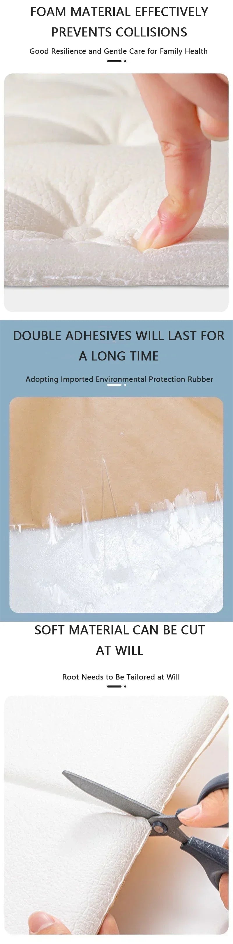 3-6pc/Set Self Adhesive Tile Wall Sticker Home Decor 3D PVC sticker Covers For Kitchen Cupboard Bathroom Waterproof Wallpaper