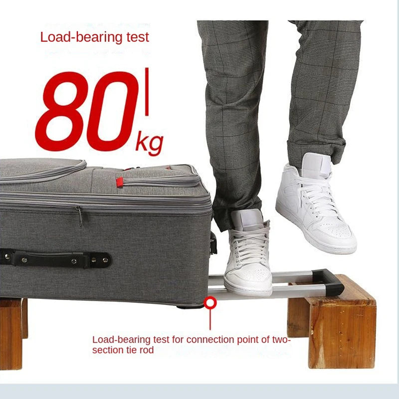 20-28 inch Large Capacity Suitcase Waterproof Oxford Cloth Password Box Removable Universal Wheel Expansion Travel Suitcaes Viralgem Store