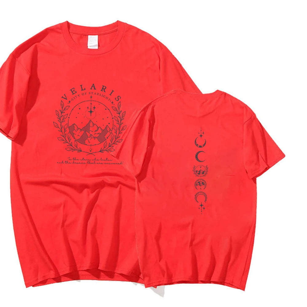 Velaris Shirt  Velaris City of Starlight Shirt The Night Court Shirts SJM Merch ACOTAR Tees Unisex Trendy Harajuku Casual Tops