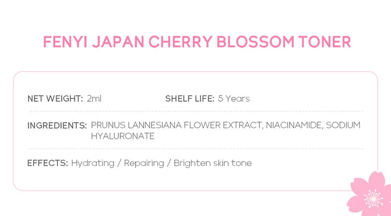 4pcs Skincare Sets Sakura Cleanser Face Cream Toner Eye Cream Deep Cleansing Moisturizer Oil Control Skin Care Kit Travel Outfit