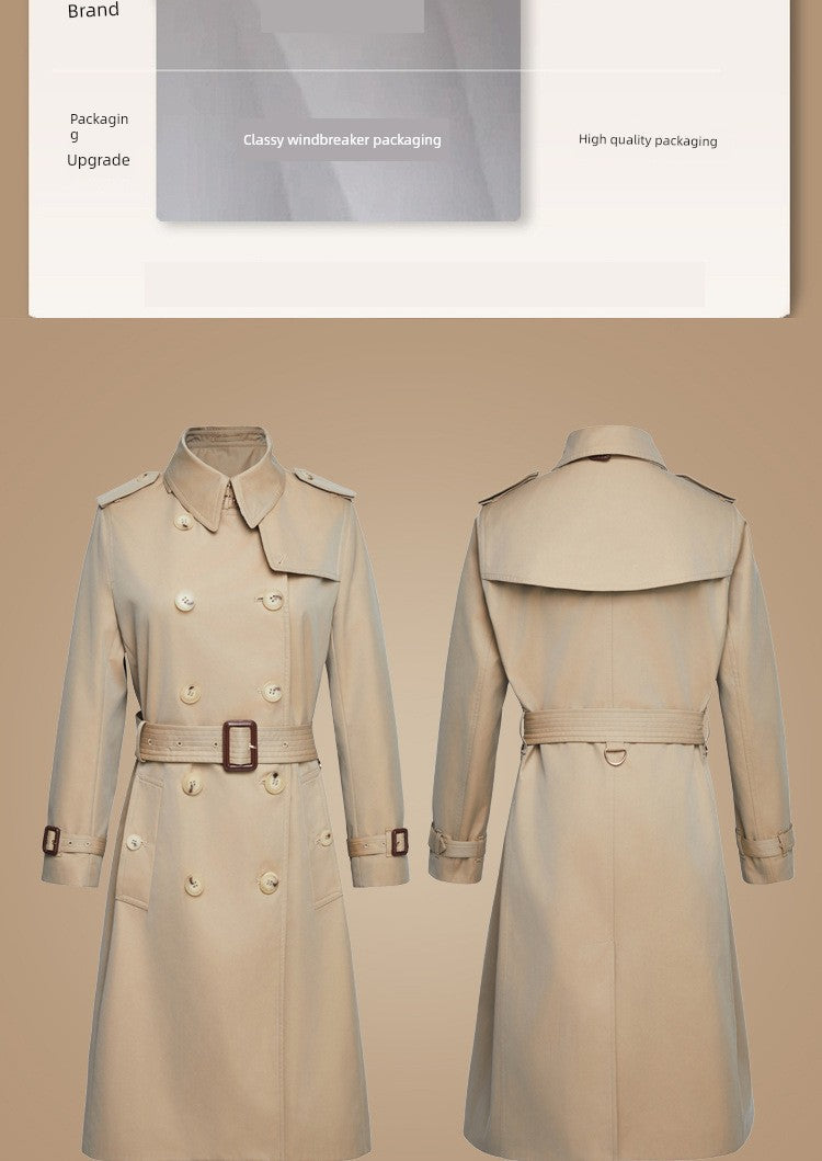 SOURCE Factory Dfvf Quanzhixian Chameleon Chelsea 2.0 Long Trench Coat Waterproof Anti-Wrinkle Elegant British Viralgem Store