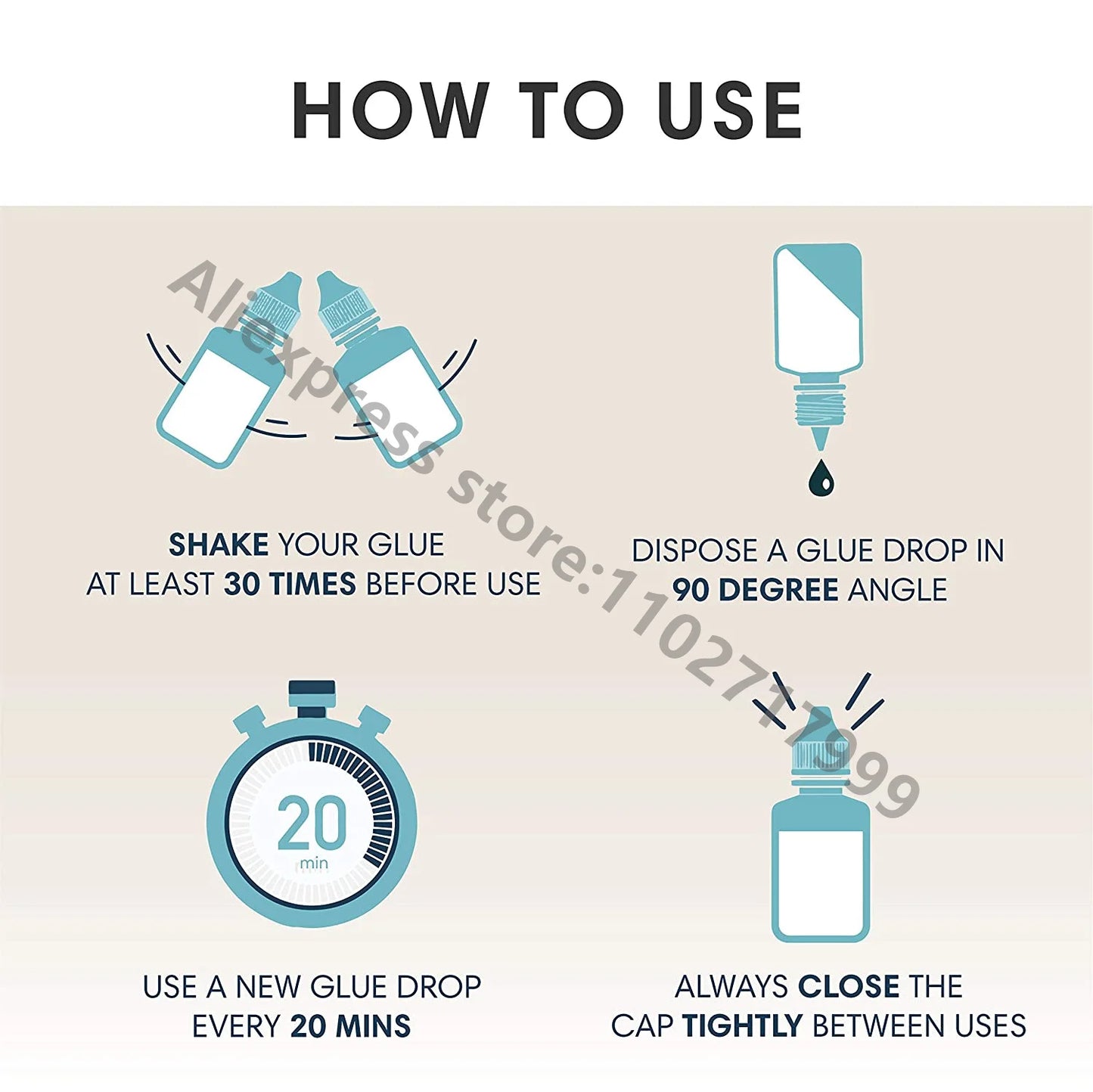 10 Bottles IB SUPER BONDER Accelerator Eyelash Extensions Primer Adhesive Bonding Lashes Grafting Transparent Curing Liquid