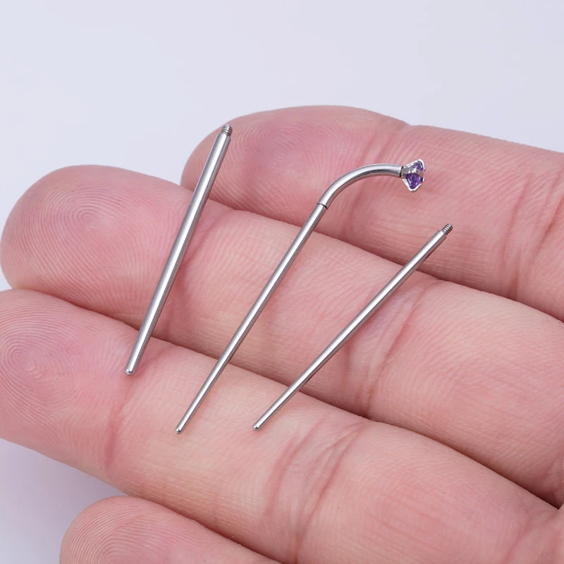 Surgical Steel 14/16/18G Insertion Taper Easy For Thread Threadless Piercing Earrings Jewelry Wear Easy Tool Viralgem Store