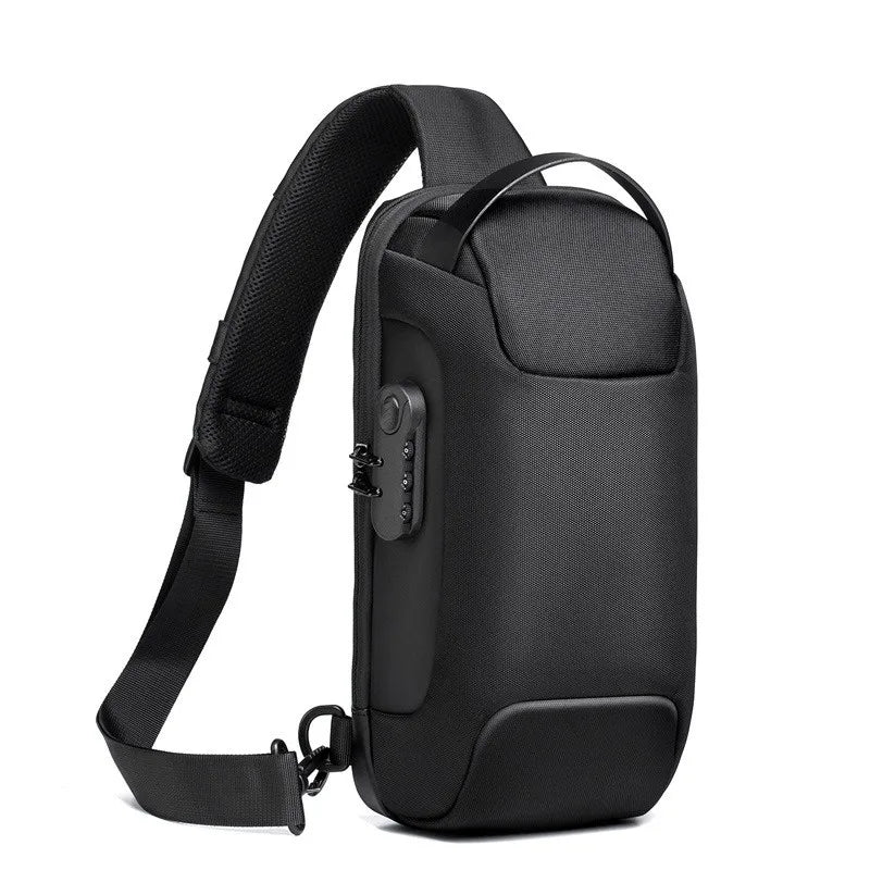 2023 Men's Chest Bag Waterproof Crossbody Bag Multifunction Anti-theft Travel Bags Shoulder Bag Male USB Charging Pouch for Man Viralgem Store