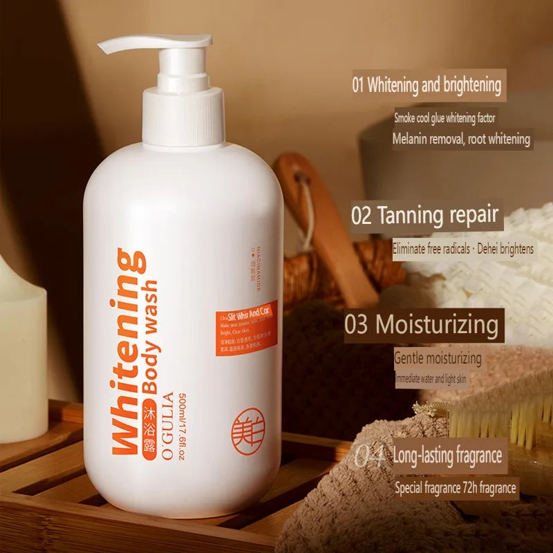 500ml Whitening Body Wash Long-Term Skin Whitening Moisturizing Body Care Shower Gel Viralgem Store
