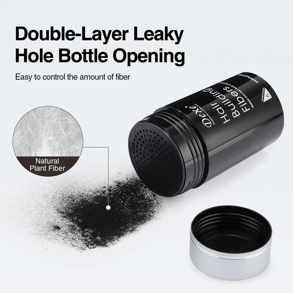 20g DEXE Hair Building Fibers Powder Black Natural Hair Care Sweat Resistant Hair Growth Thicken Product for Thinning Hair Scalp