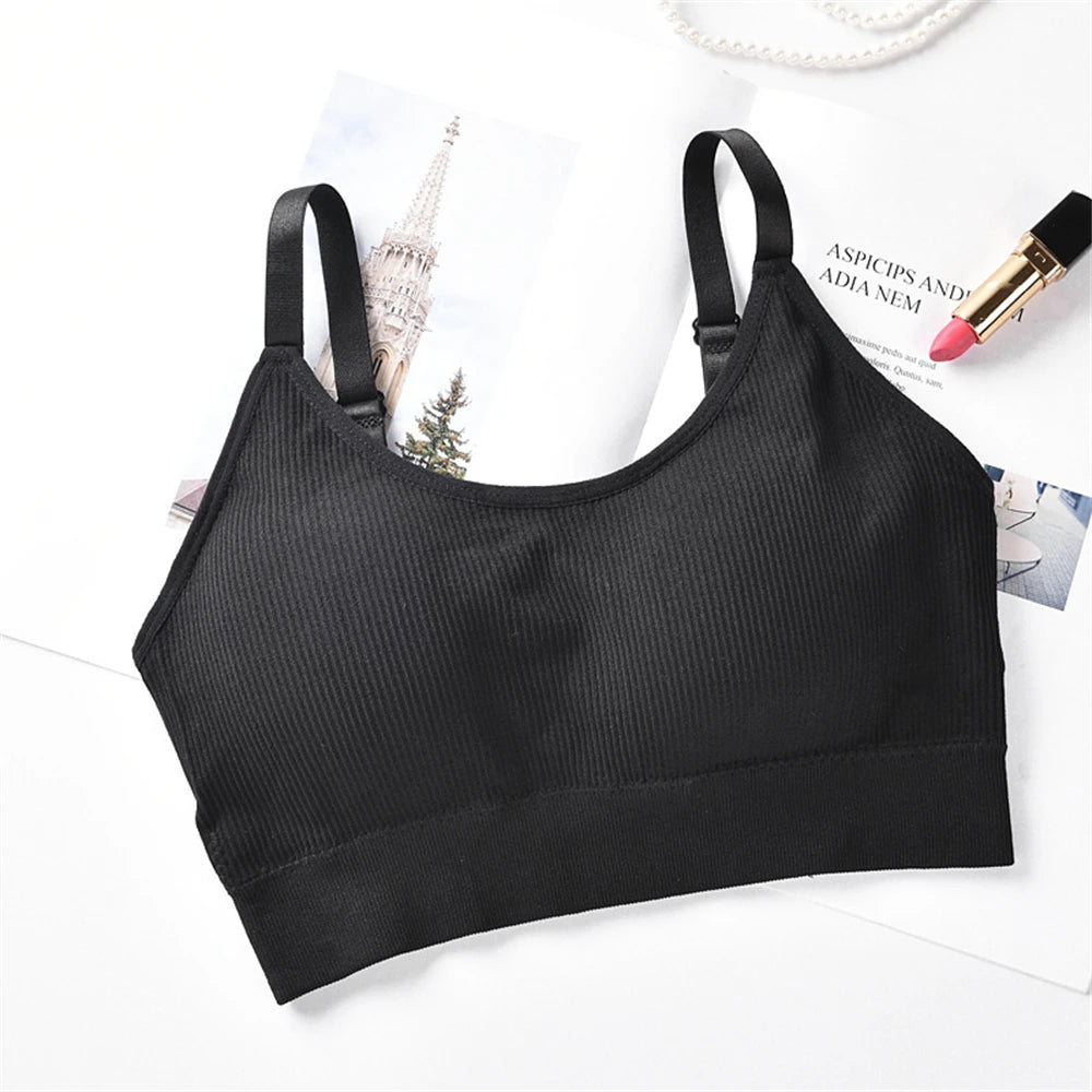 Sports Yoga Top Sexy Wireless Bralette Seamless Women Bra Padded Sleep Tops U-Shaped Back bra Breathable Crop Lingerie Underwear
