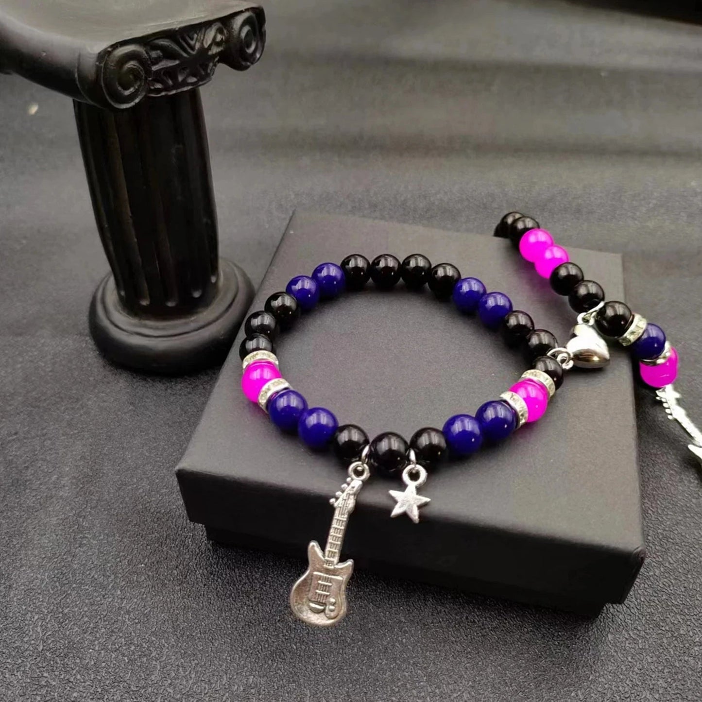 2Set Elastic Beads Love Magnetic Attraction Couple Bracelet Tv Girl Matching Bracelets Who Really Cares Album Inspired Bracelets Viralgem Store