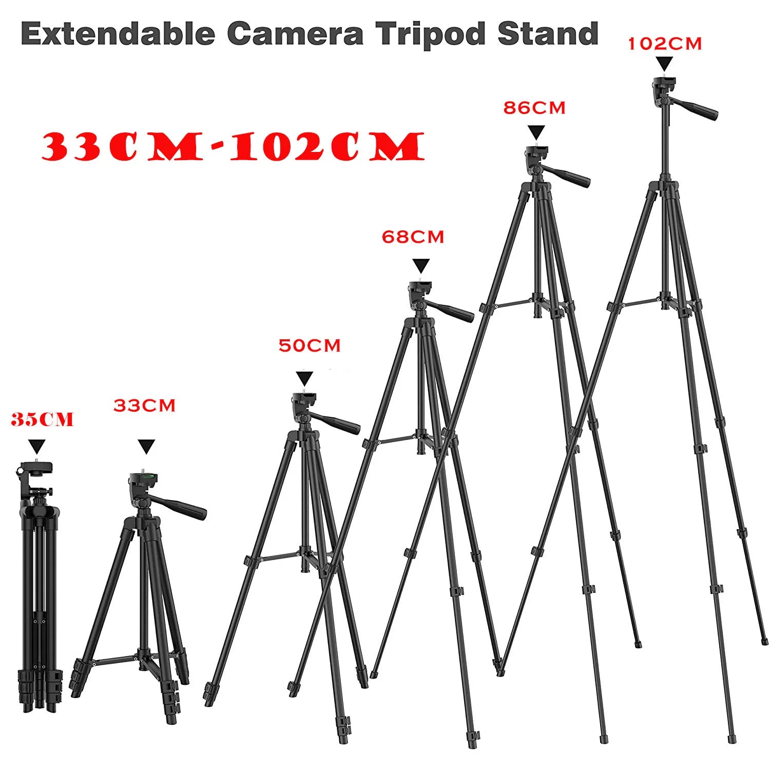 Tripod For Phone 100cm Video Recording Phone Tripod Stand with Bluetooth Remote Universal Camera Phone Photography Stand Viralgem Store