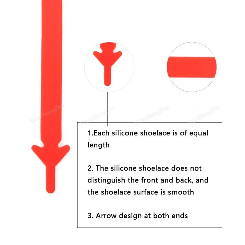 12Pcs Silicone Shoelaces for Shoes Elastic Laces Sneakers No Tie Shoe laces Kids Adult Rubber Shoelace One Size Fits All Shoes