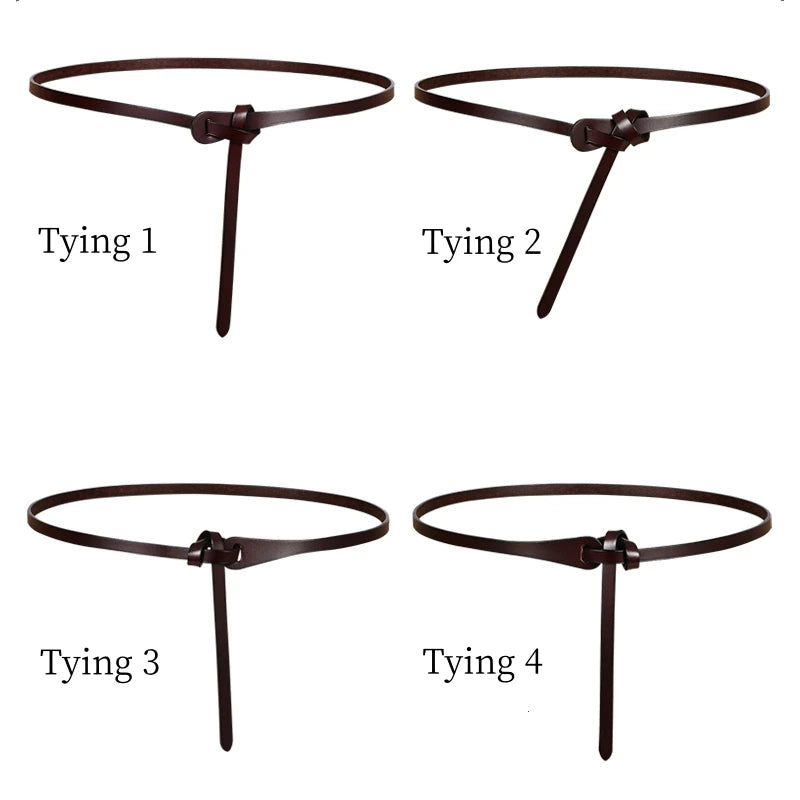 Vintage Knotted Thin Belt Elegant Simple Casual Dress Belt Classic Sweater Shirt Waistband Accessories For Women Viralgem Store