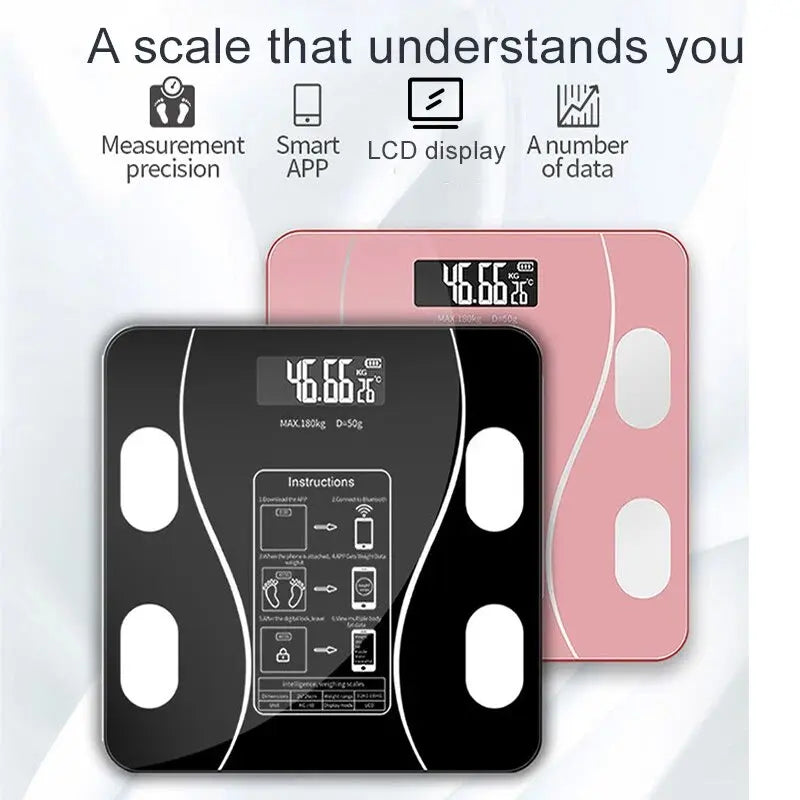 Special electronic scale for body management and fat loss smart mode Bluetooth body fat scale home weight scale ultra-precis NEW Viralgem Store