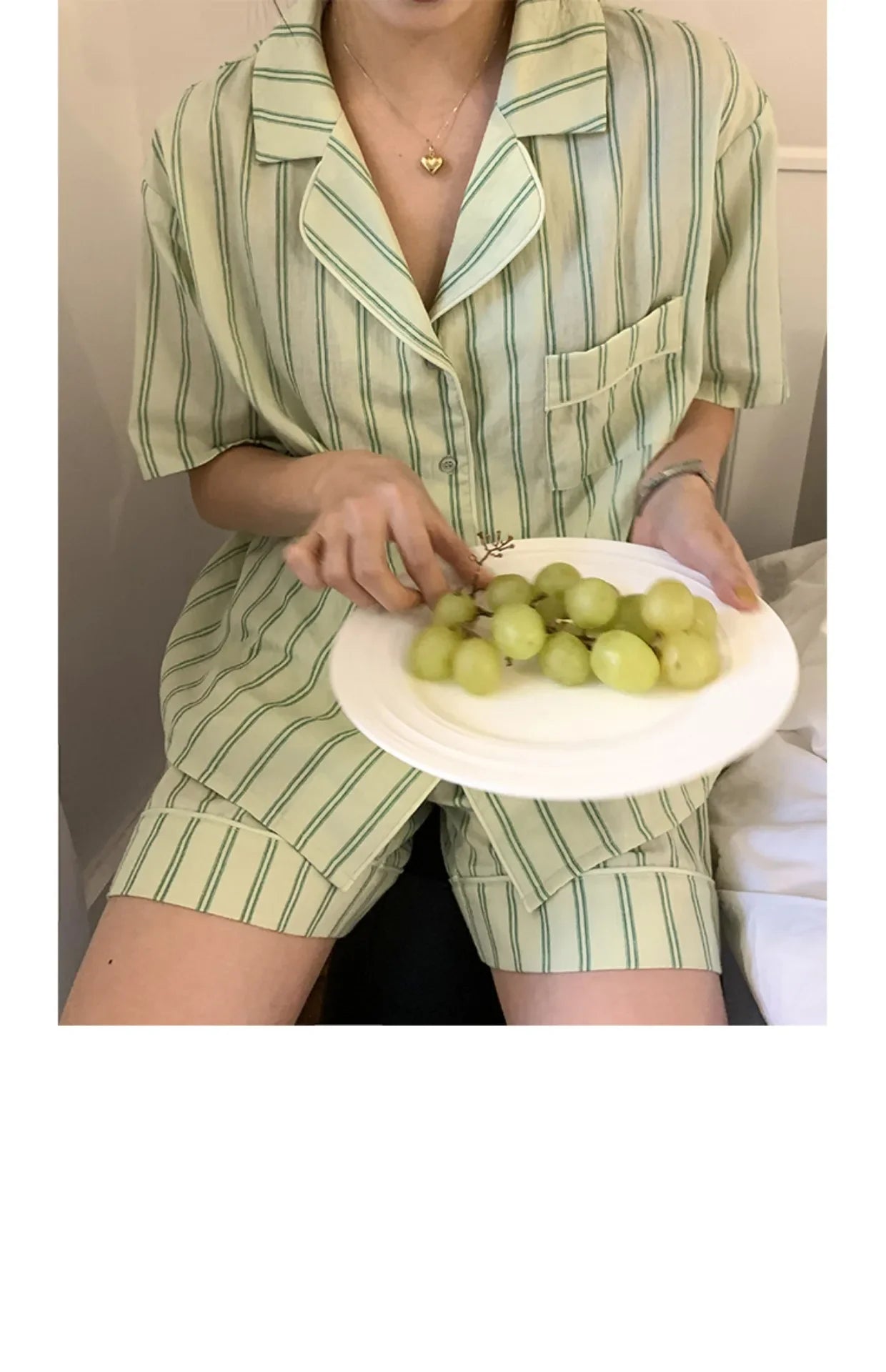 Summer Short Sleeve Shorts Pajama Set Women's Pajamas Sweet Students Can Wear Home Clothes Set Korean Style 2024 Hot Sale Spring