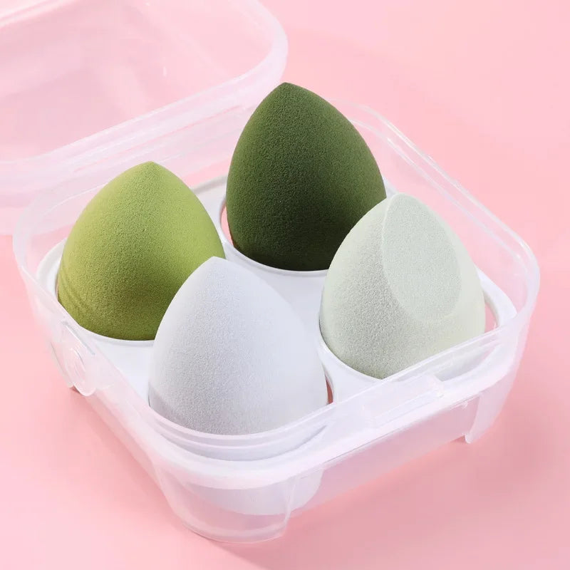 4pcs/set Makeup Sponge Beauty Egg Cosmetic Puff Foundation Sponges Powder Puffs Women Make Up Accessories
