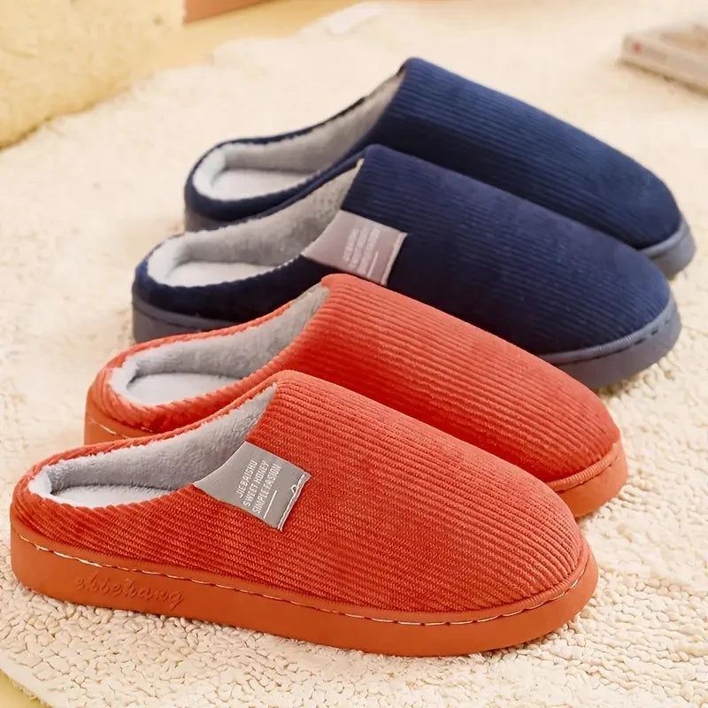 Women's Men's Thick Soft Bottom Home Slippers Household Plush Slippers Anti-slip Thermal Slippers Indoor Winter Viralgem Store