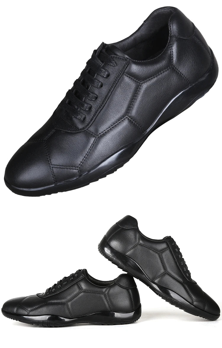 Trendy Genuine Leather Shoes Men Lazy Lightweight Bean Shoes Fashion Boat Luxury Flats Bottom Loafer Walking Driving Size 37 45 Viralgem Store