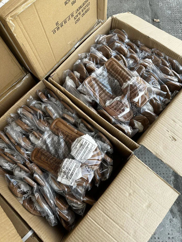 2024 Women Modern Slippers Summer Outdoors Comfortable Flat Slippers Luxury Leather Slippers Casual Slides Shoes Females Sandals