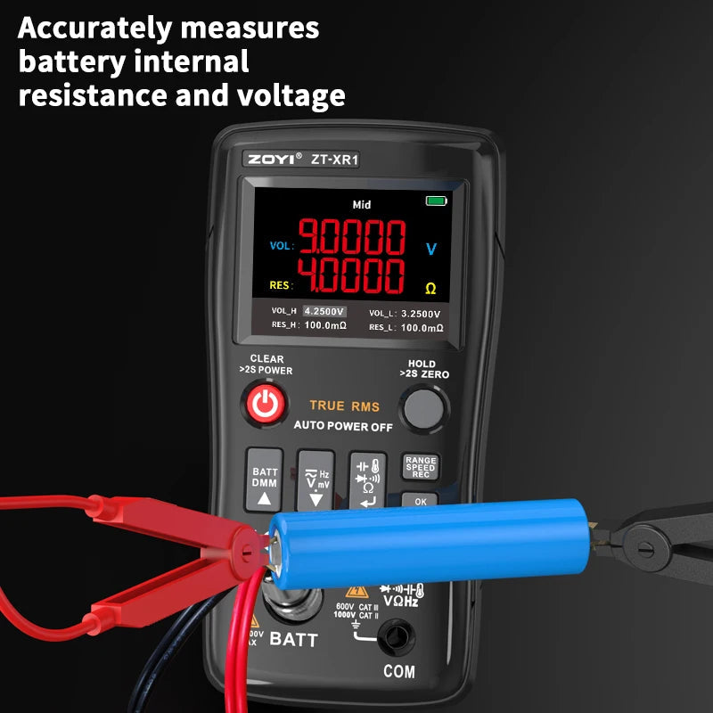 ZOYI ZT-XR1 4.5-Inch Professional Multimeter+Battery Internal Resistance Tester (True Value Version) All-In-One! Viralgem Store