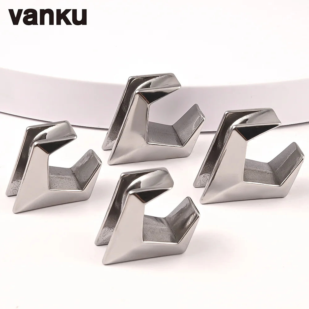 Vanku 2pc Stainless Steel Geometry Saddle Ear Tunnel Plugs Expander Stretchers Gauges Earrings Piercing Body Jewelry