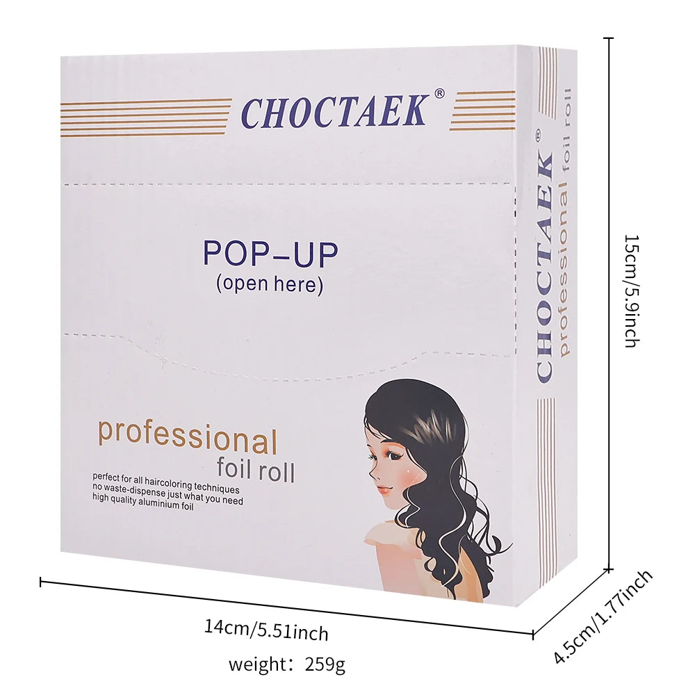 200pcs Hair Coloring Aluminum Foil 12cmx14cm Tin Aluminum Foil Sheets Hairdressing Perm Foil for Salon Barber Shop Viralgem Store