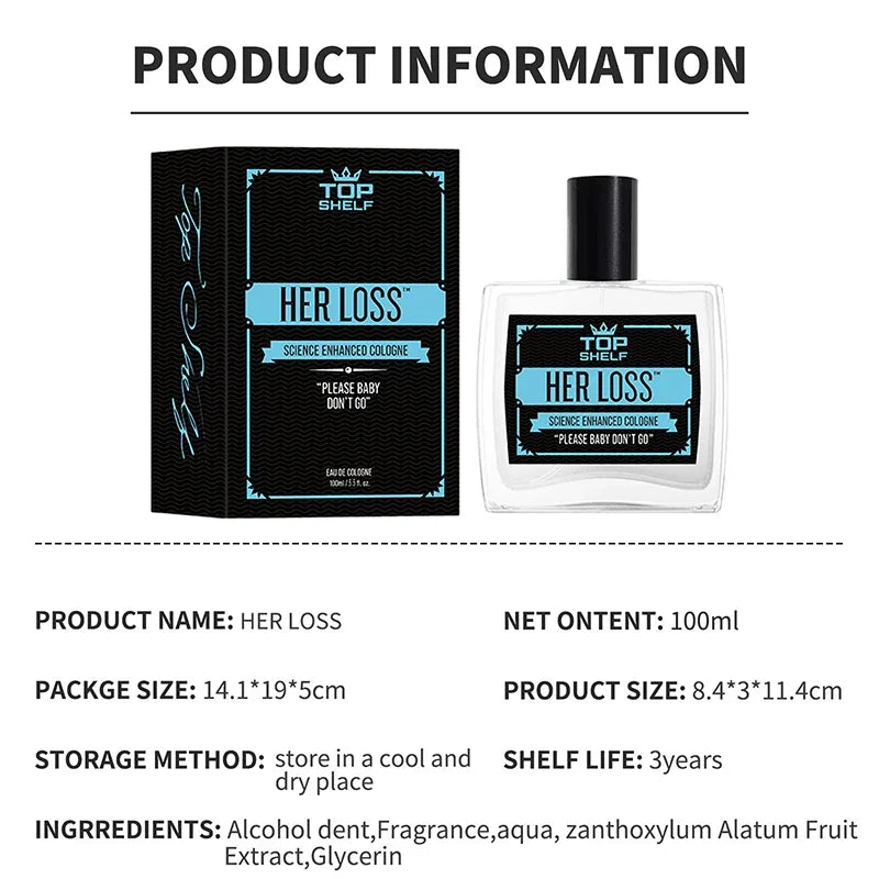 50ml Men Pheromone Cologne Top Herloss Original Charm Confidence 100ml Gentleman Dating Attract Women Temptation Lasting Perfume