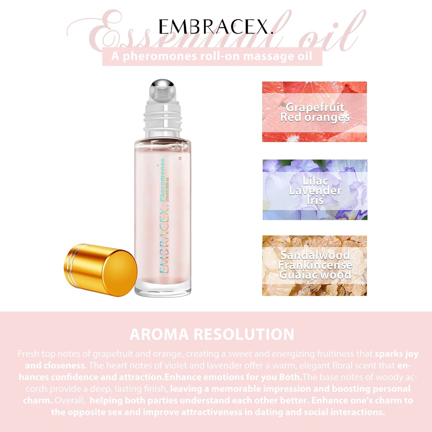 20ml Pheromone Perfumes Essential Oils Pheromone Perfume Women Oil Roll On Perfume Gifts Skincare Viralgem Store