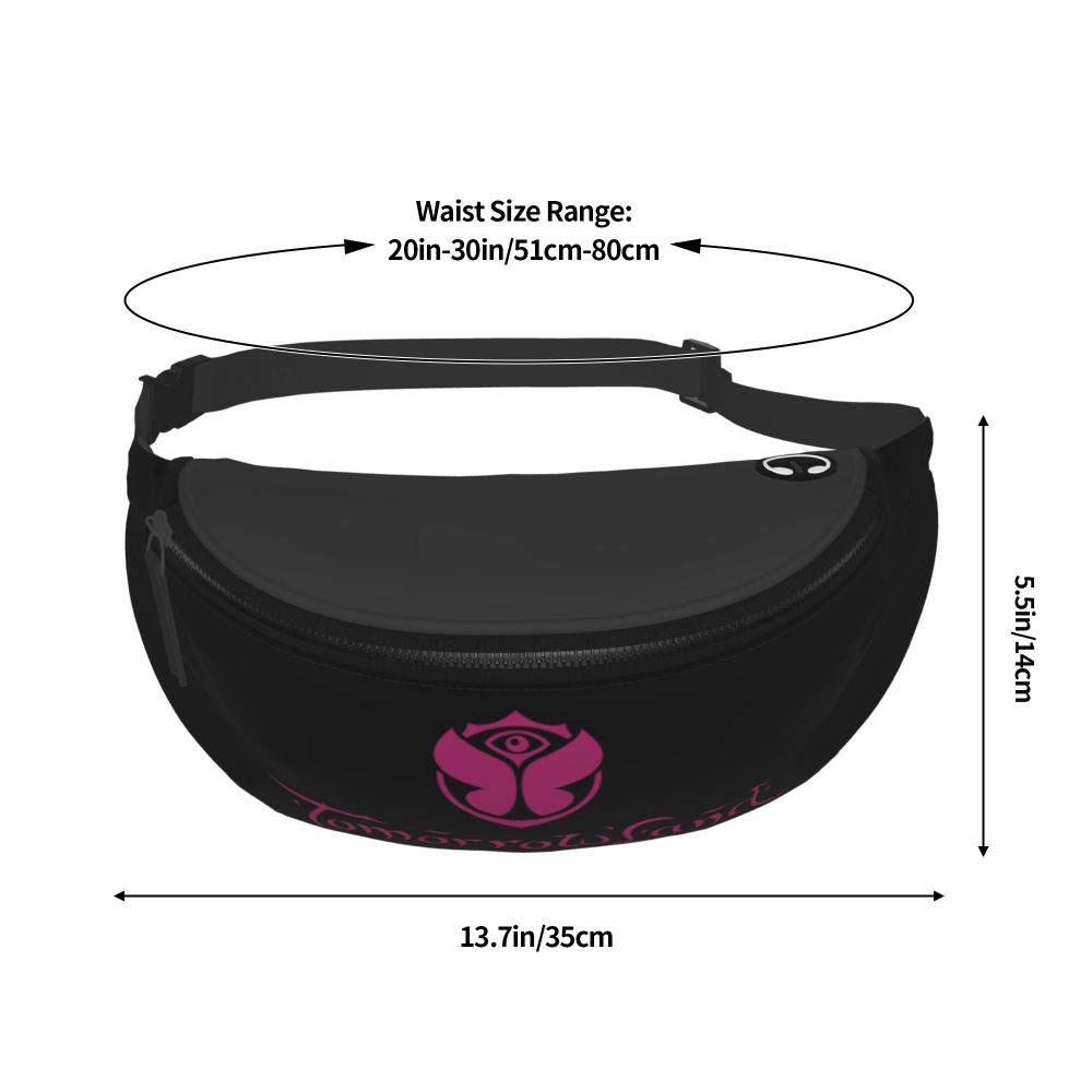 Tomorrowland Party Fanny Bag Customized Electronic Music Crossbody Waist Pack Women Men Traveling Phone Money Pouch Viralgem Store
