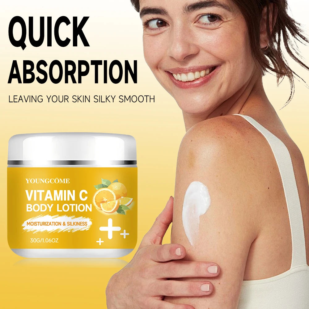 ﻿ Vitamin C Body Lotion Whitening Creams Moisturising Exfoliating Leg Arm Back Body Skin Care Cream Viralgem Store