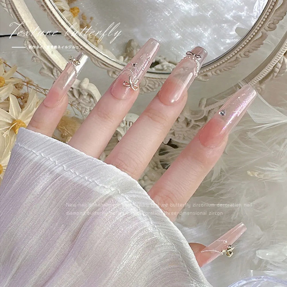 20pcs Silver Bowknot Nail Art Charm 3D Alloy Gold Small Thin Bow Tie Nail Decoration DIY Versatile Christmas Nail Accessories Viralgem Store