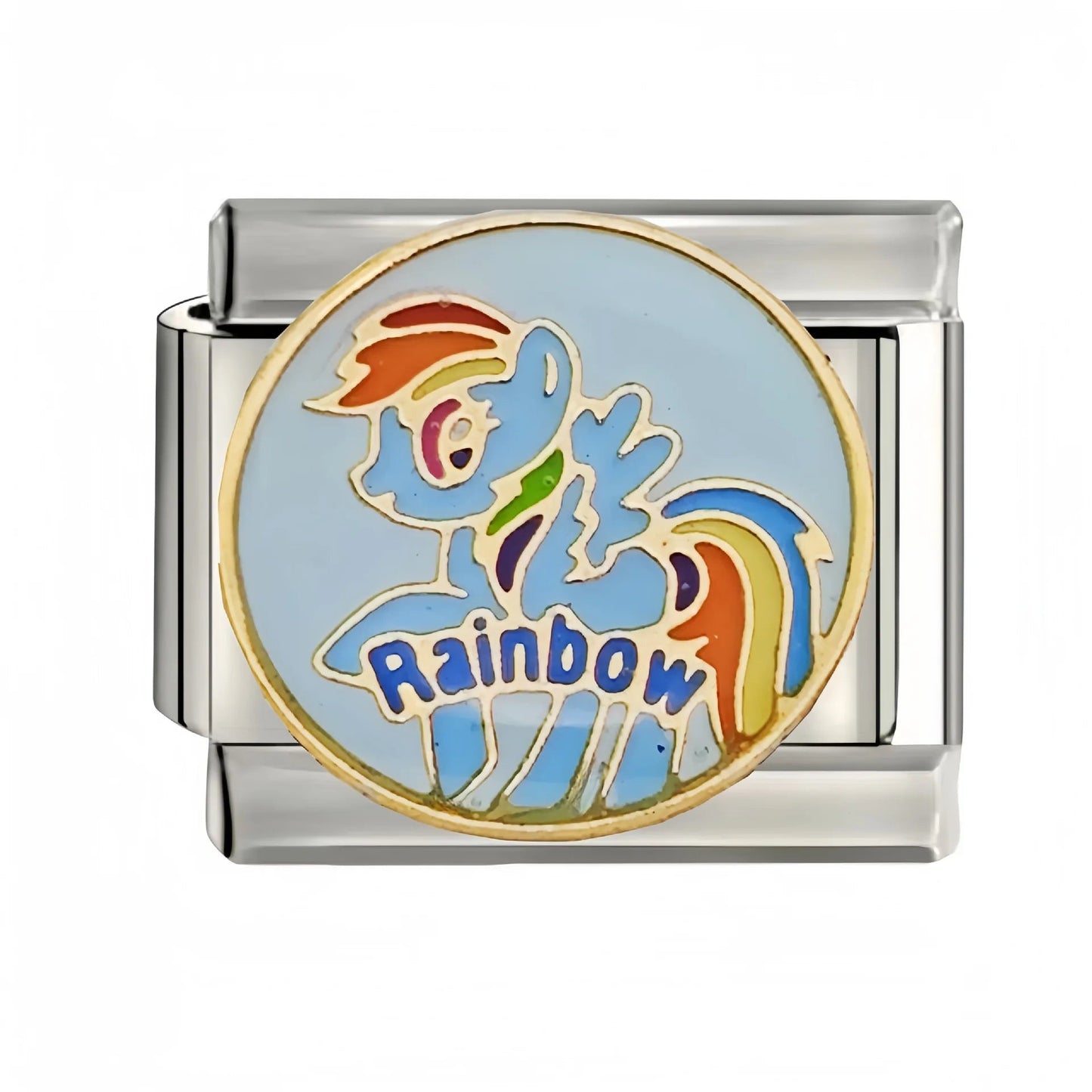 Vintage Amulet Devil Eyes Pyramid Love Heart Beads fit 9mm Italian Charm Links Bracelet Stainless Steel DIY Jewelry Making Gifts Viralgem Store