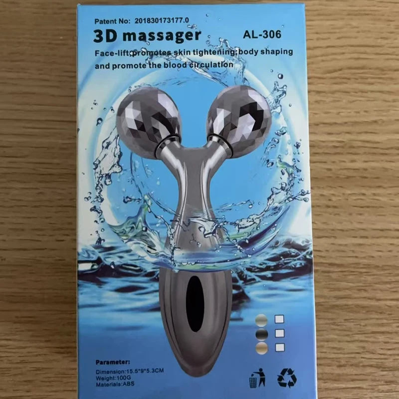 3D Roller Massager Facial Beauty Device For Muscle Lifting & Skin Care Manual Massager For Women Men Viralgem Store