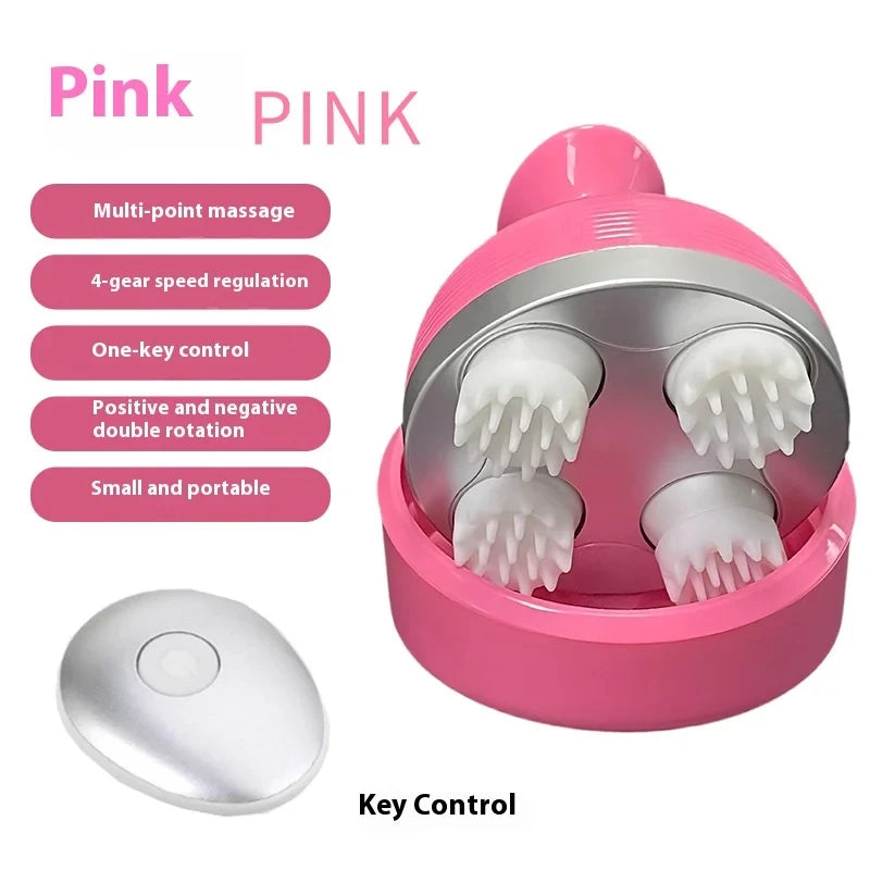 Tuhopeta Scalp Massager 3D Kneading Shiatsu Head Relaxation Device USB Rechargeable Electric Massage with Tension Relief Pets Viralgem Store