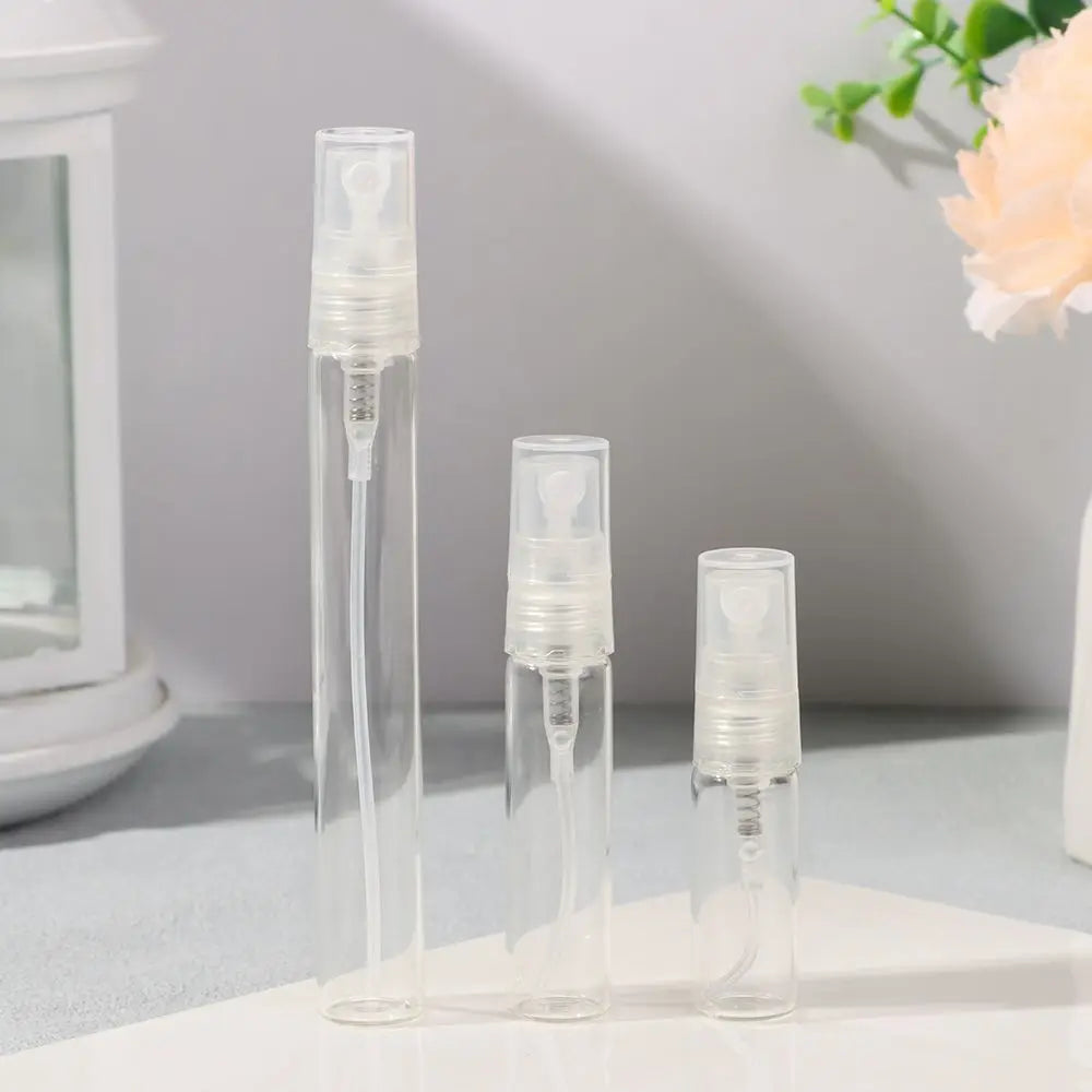 3/5/10ml Mist Spray Bottle Spray Pump Bottle Travel Refillable Glass Perfume Bottle Refillable Leak Proof Bottle Container