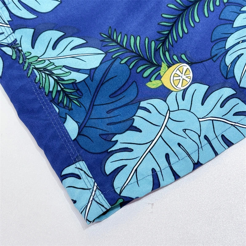 Stylish men Beach Pants handsome gentleman Running Shorts Beach Swimming Shorts With breathable mesh lining