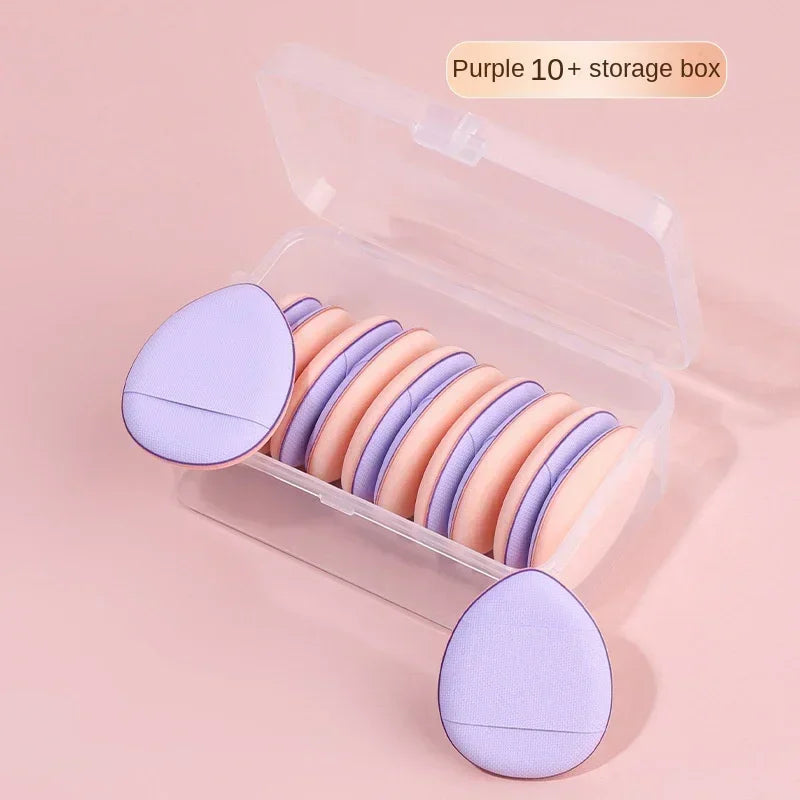 10Pcs Mini Finger Puff Foundation Small Air Cushion Powder Sponge Face Concealer BB Cream Cosmetic Applicator Makeup Tools Viralgem Store