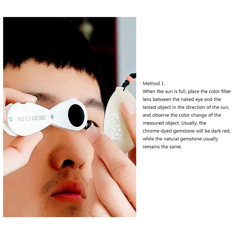 35X Jewelers Loupes Magnifier Foldable Pocket Glasses Jewelry Chelseas Filter Filterjewelers Loupes Jadelite Filter Viralgem Store