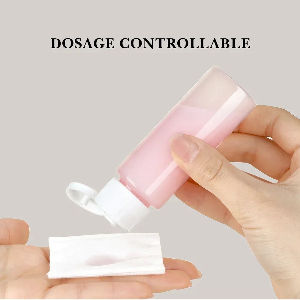 Travel Makeup Cosmetic Face Cream Pot Bottles Transparent Plastic Travel Accessories Empty Make Up Container Bottle