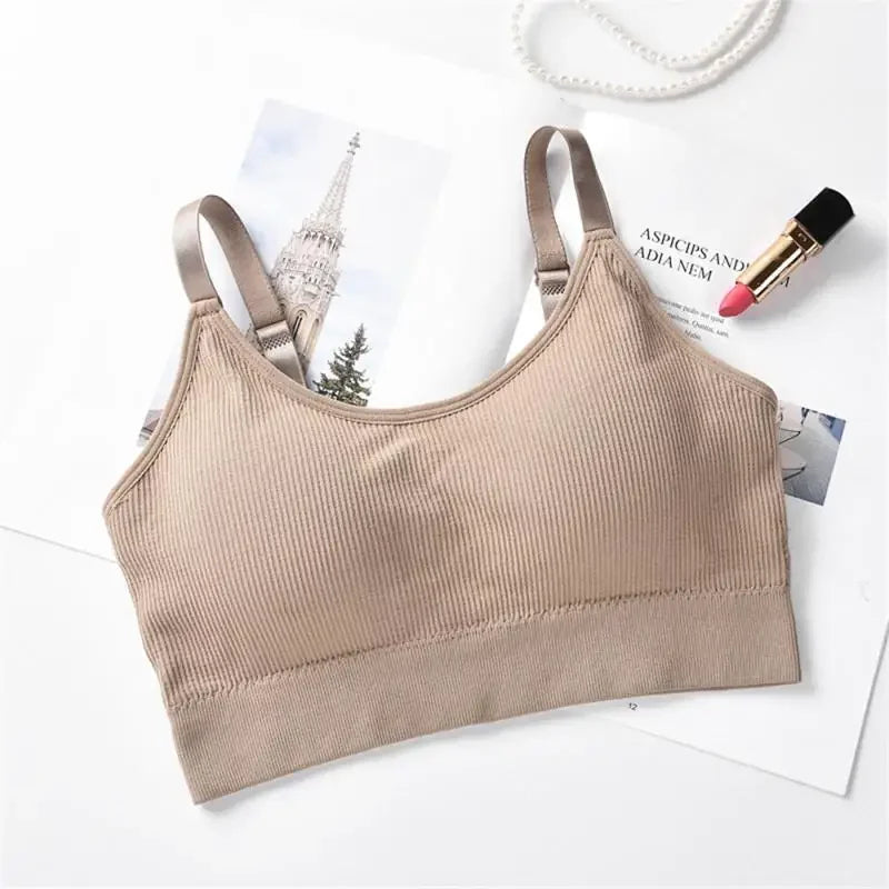 Sports Yoga Top Sexy Wireless Bralette Seamless Women Bra Padded Sleep Tops U-Shaped Back bra Breathable Crop Lingerie Underwear