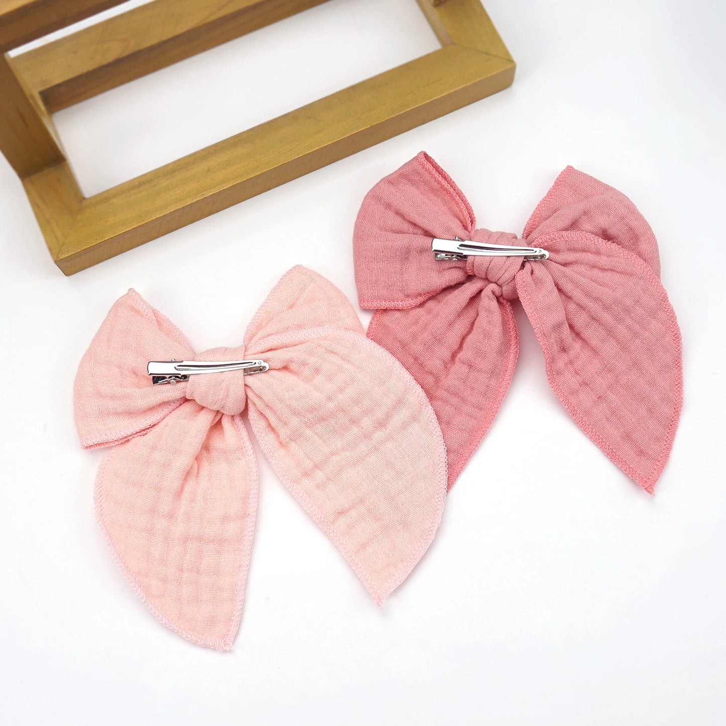 4Pcs Velvet Fable Bow Hair Clips Baby Girls Women Large Sailor Head Bows Accessories Hair Grips for Kids Christmas Hair Bow Viralgem Store