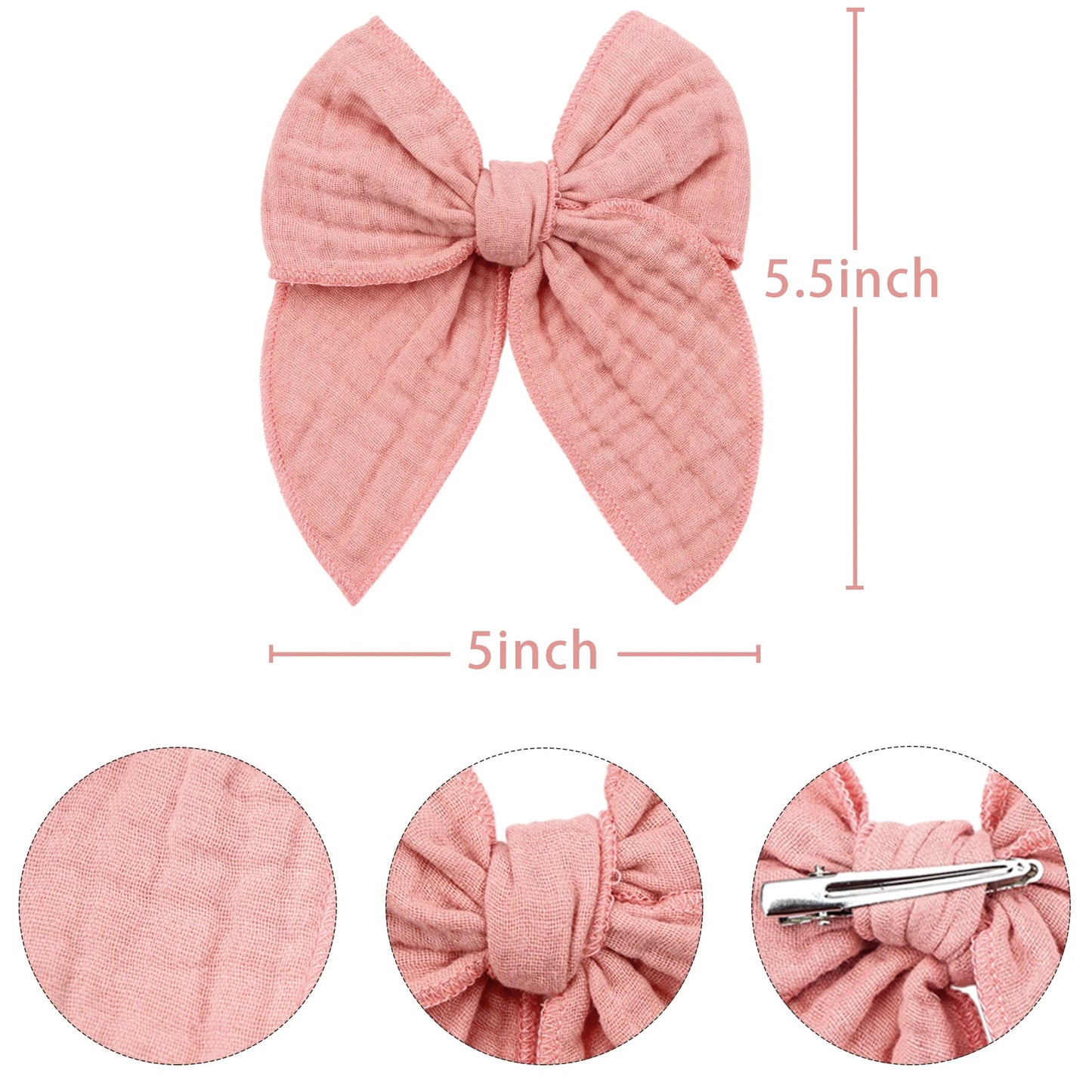 4Pcs Velvet Fable Bow Hair Clips Baby Girls Women Large Sailor Head Bows Accessories Hair Grips for Kids Christmas Hair Bow Viralgem Store