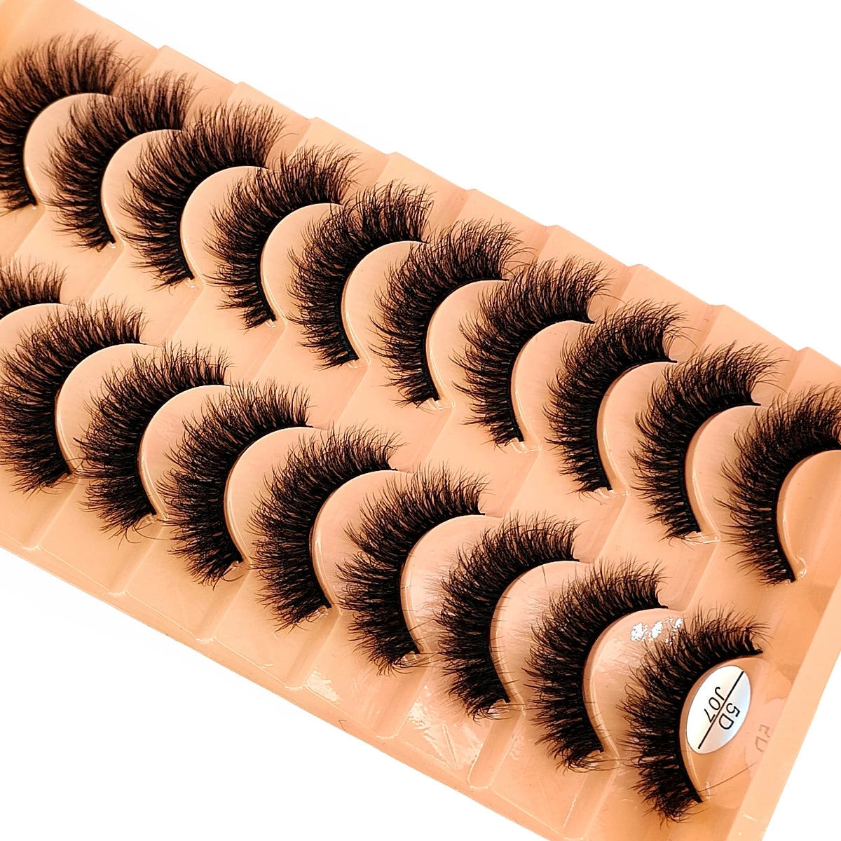 10 Pairs 3D Faux Mink Lashes Fluffy Soft Beauty Wispy Natural Short False Eyelashes Curly lashes Makeup Classic Thick eyelashes